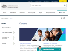 Tablet Screenshot of destination.ato.gov.au